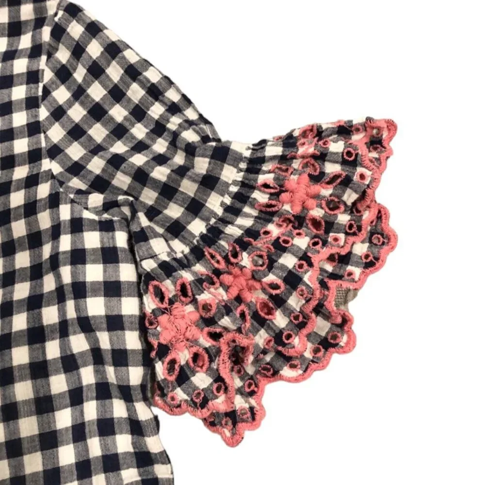Gap Kids S (6-7Y) Sarah Jessica Parker Gingham & Eyelet Dress